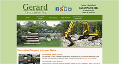 Desktop Screenshot of gerardexcavation.com
